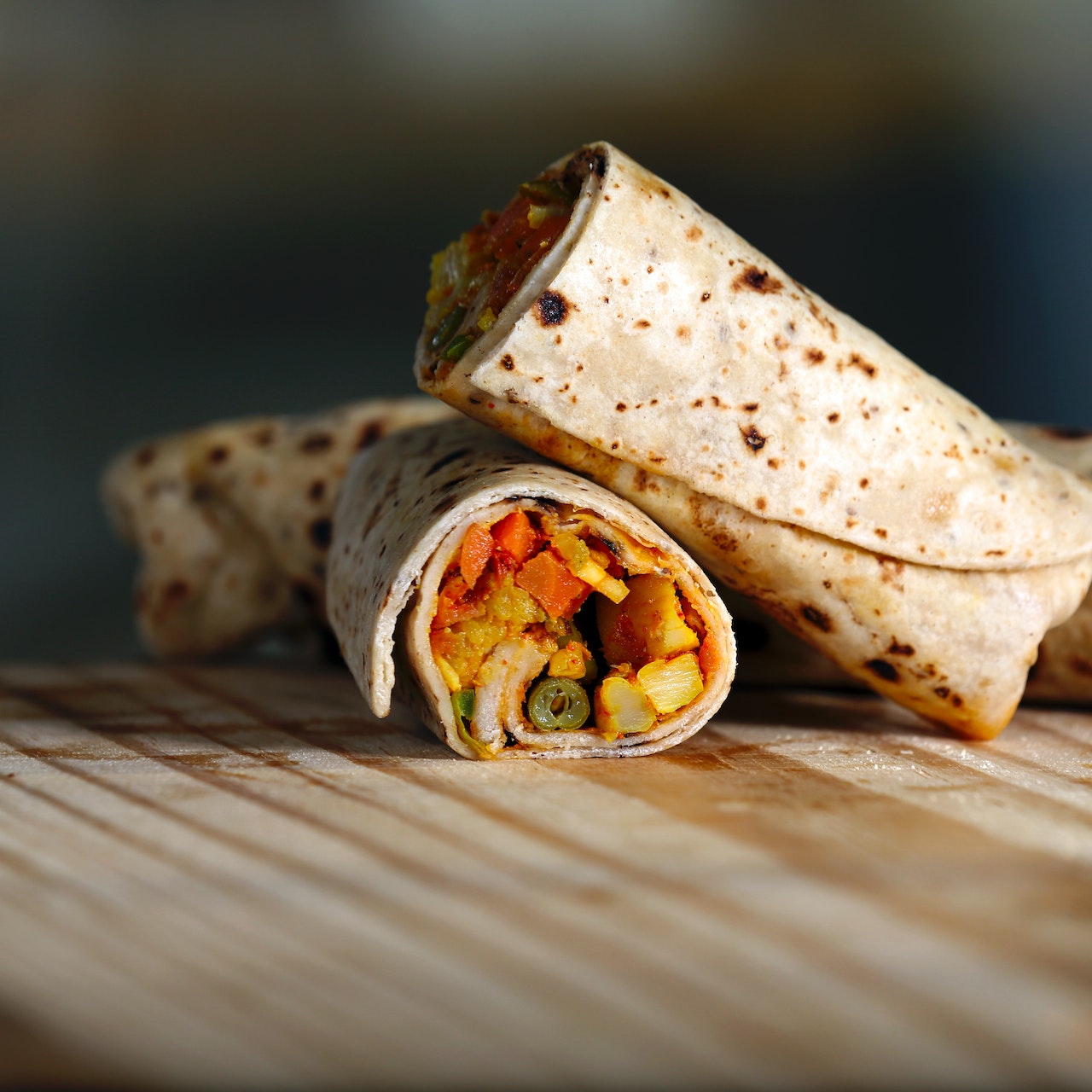 burritos on table